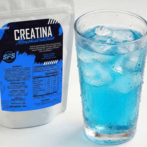 CREATINA MONOHIDRATADA SABORIZADA 83% DE PUREZA x 300 G