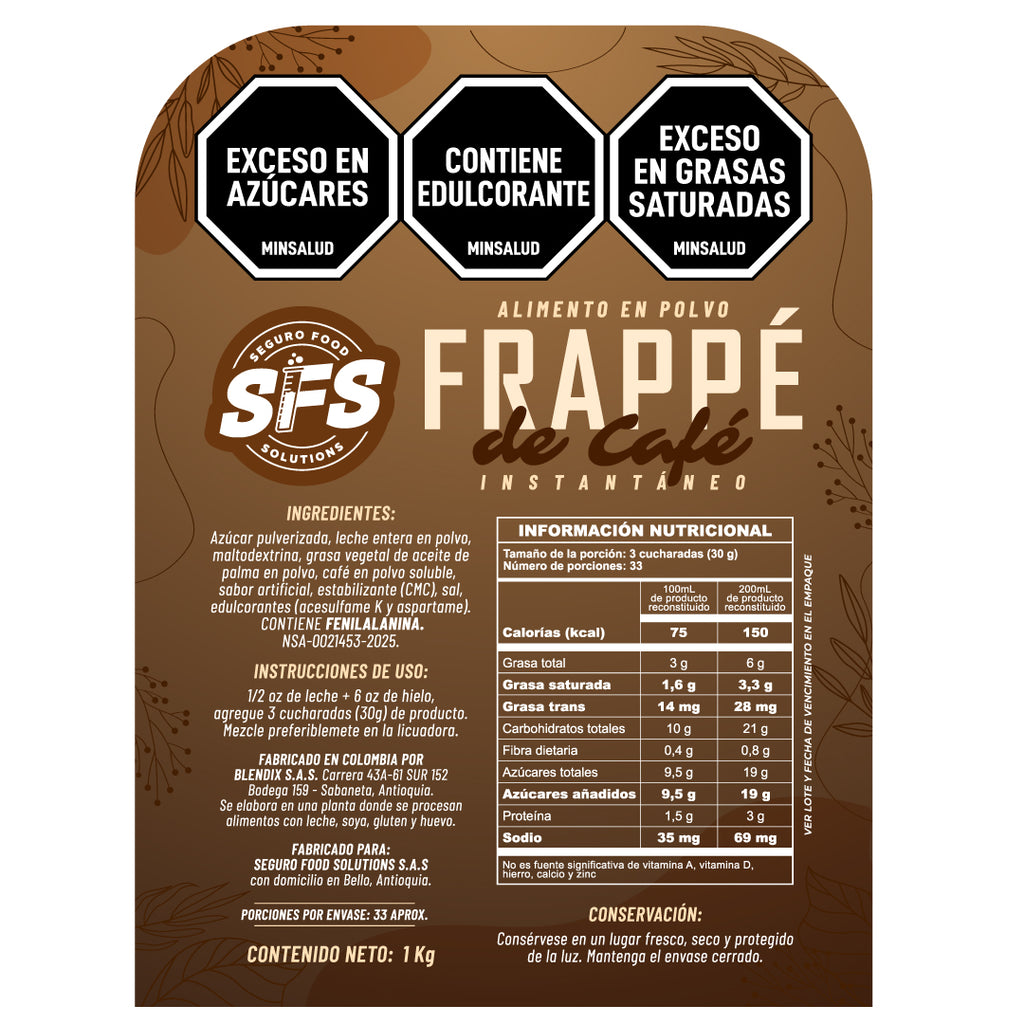FRAPÉ CAFÉ SABOR ORIGINAL x 1 kG