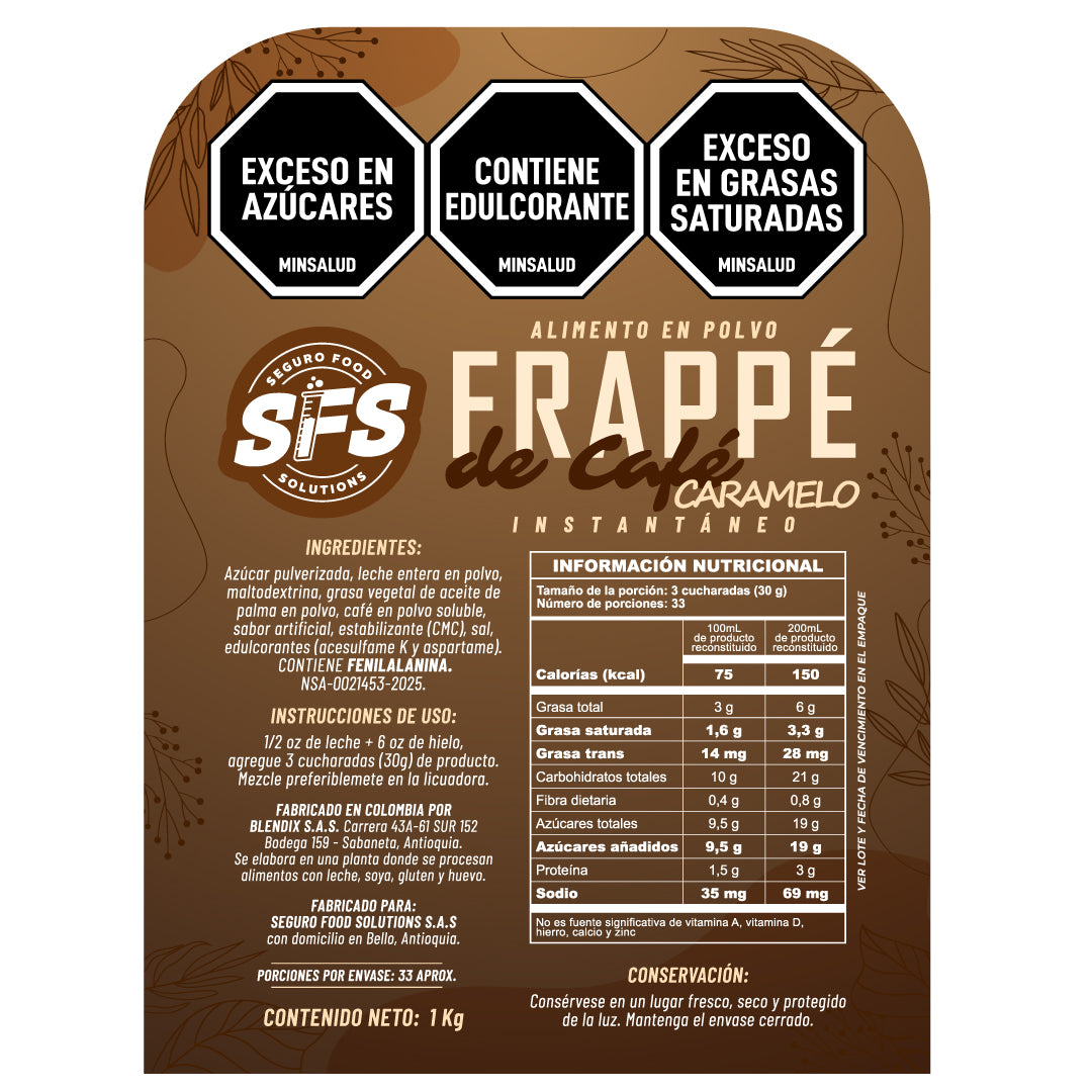 FRAPÉ CAFÉ CARAMELO X 1 Kg