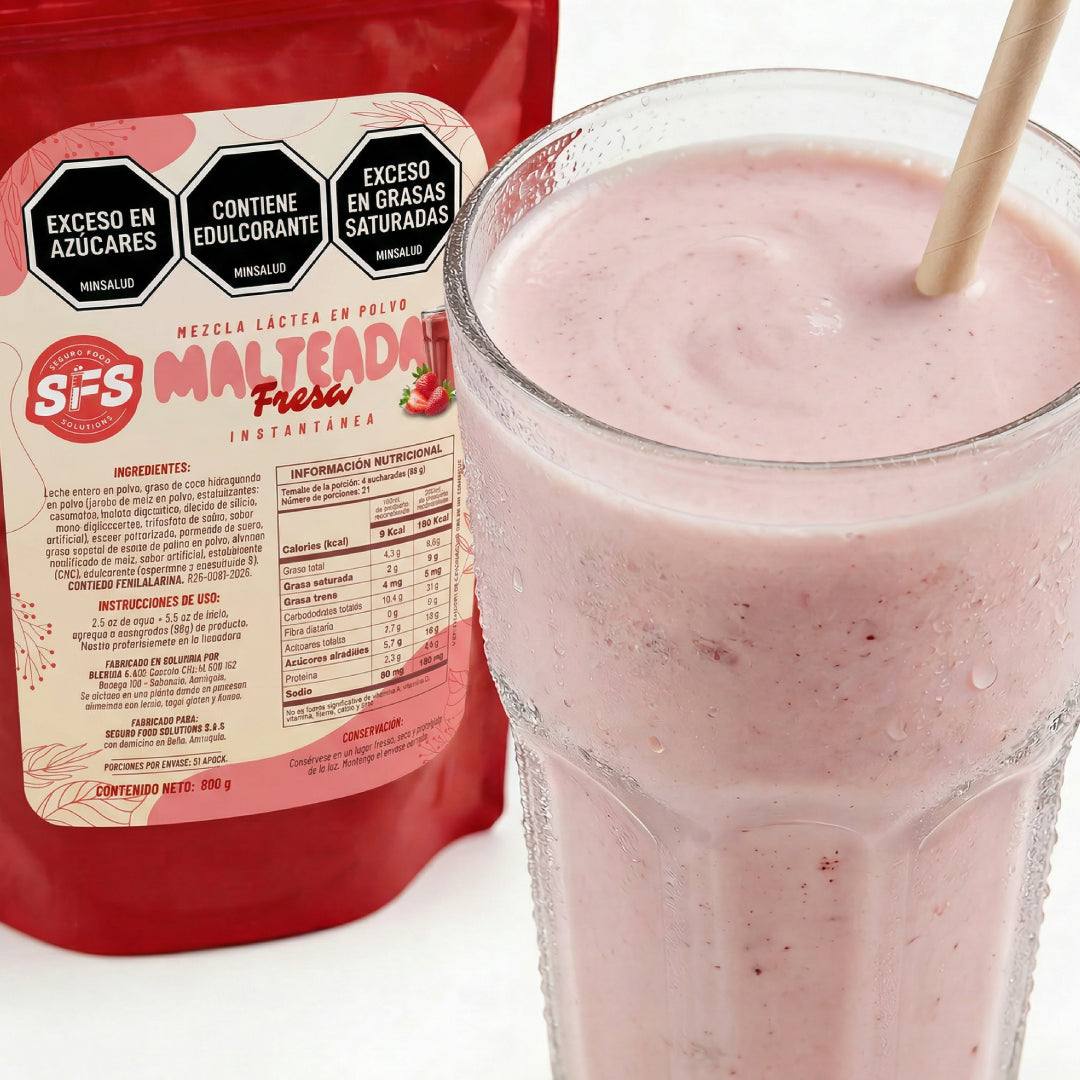MALTEADA DE FRESA X 800 G