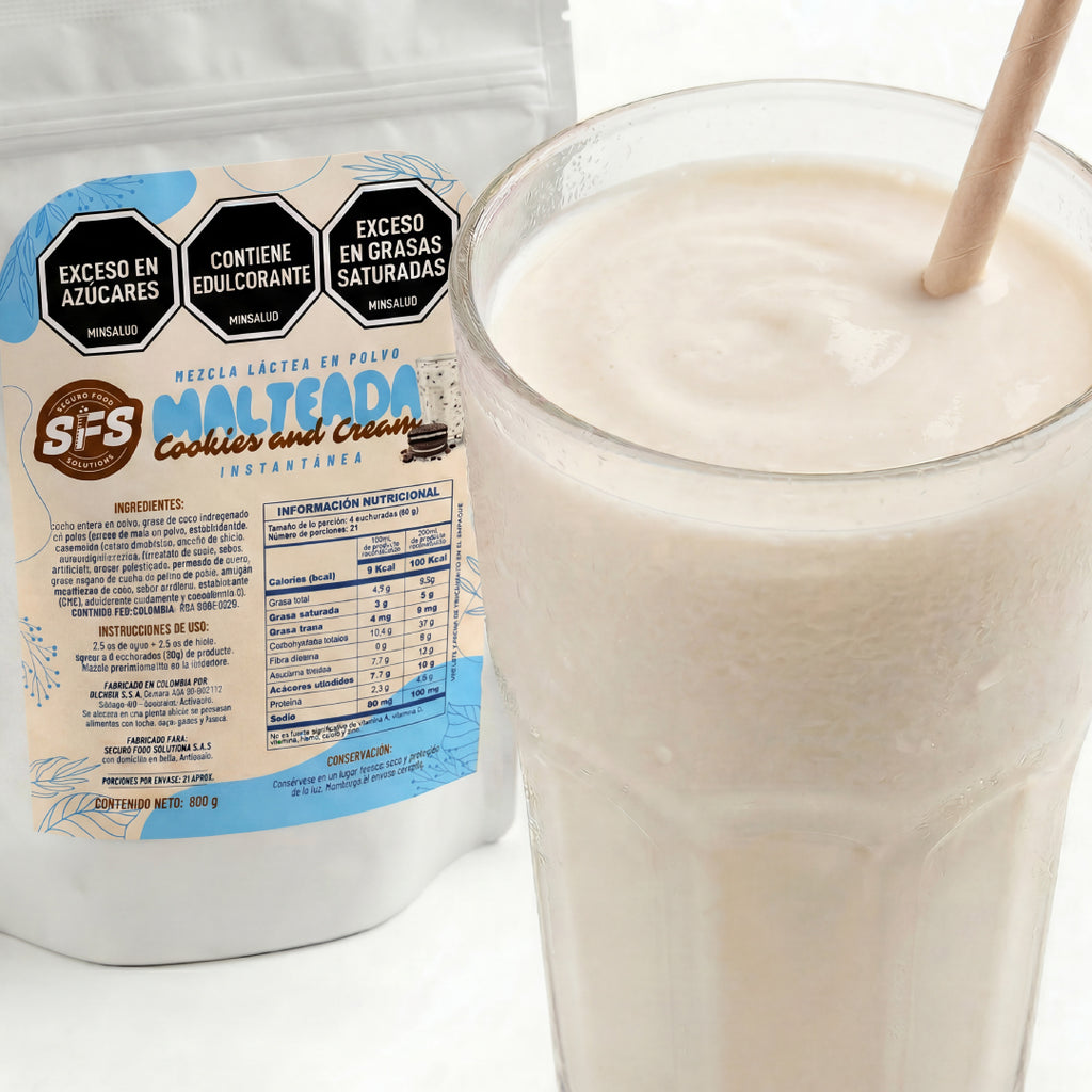 MALTEADA DE COOKIES AND CREAM X 800 G