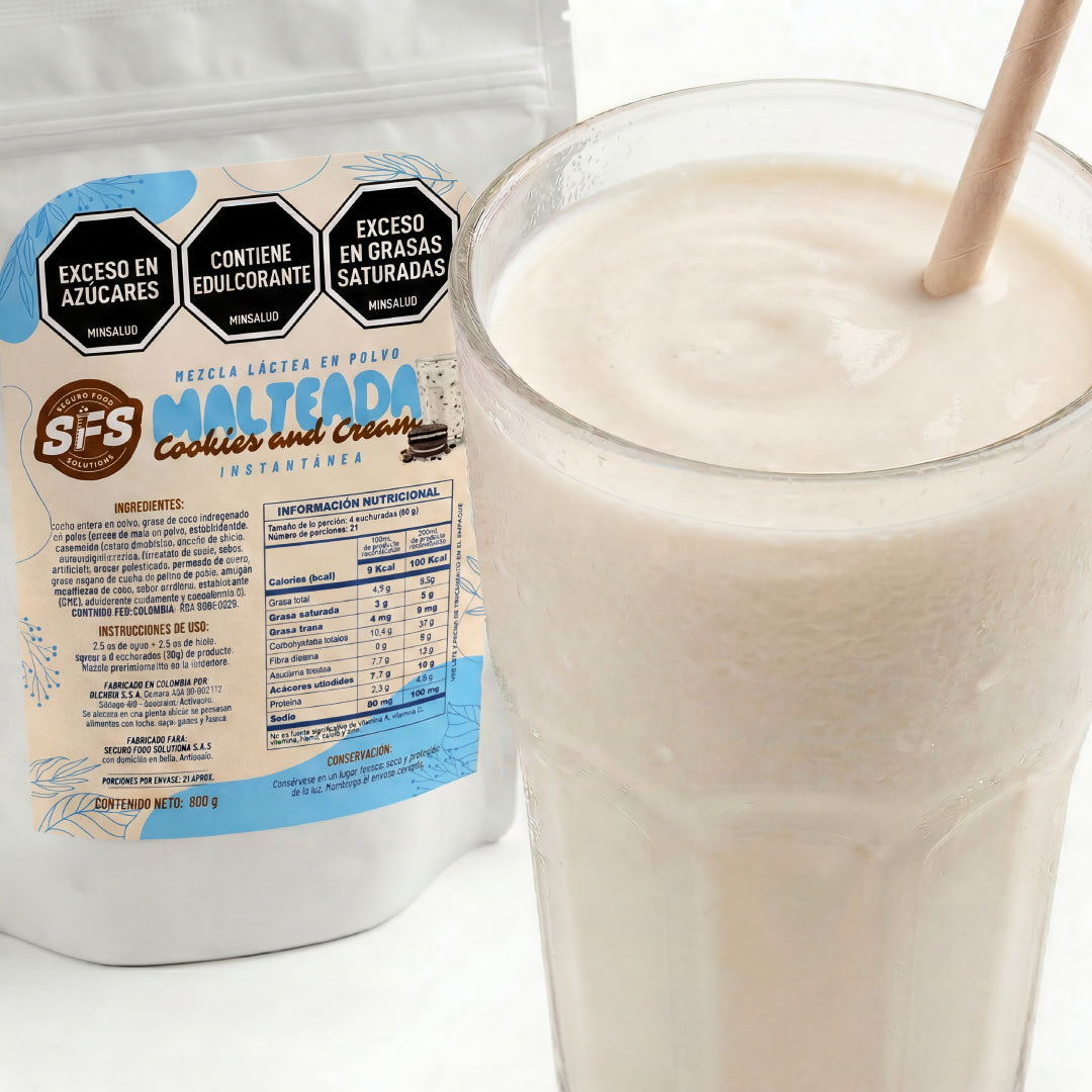 MALTEADA DE COOKIES AND CREAM X 800 G