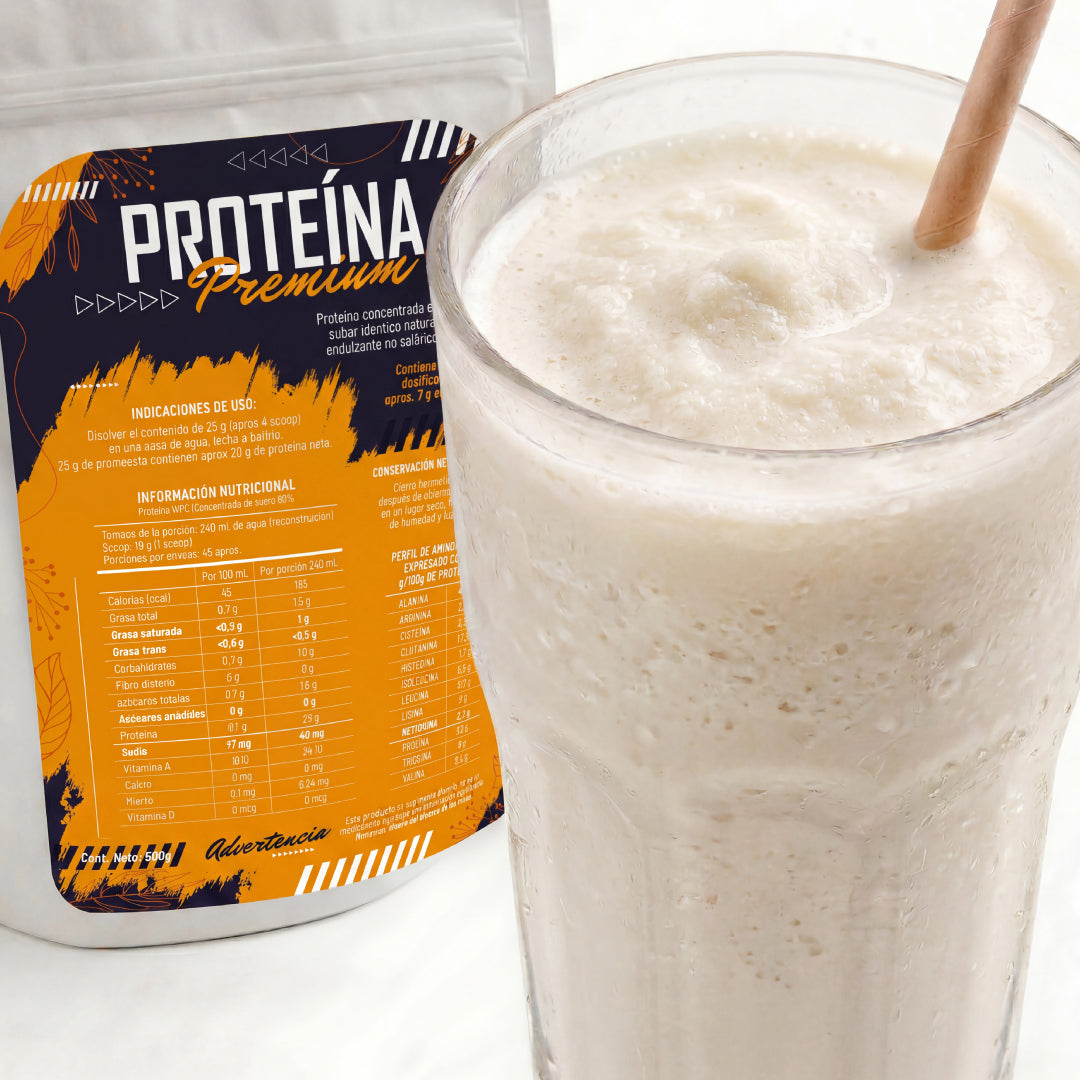 PROTEÍNA CONCENTRADA DE SUERO SABOR VAINILLA X 0,5 Kg